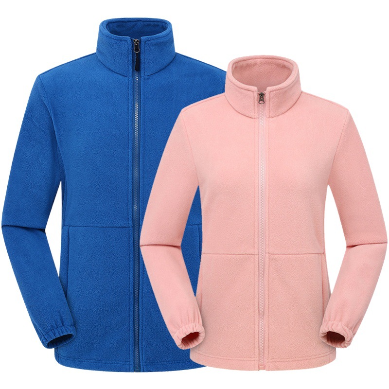 Fleece Clothing Outdoor Women's Polar Fleece Thickened Warm Men's Jacket Autumn and Winter Can Do LOGO Cross-border Foreign Trade