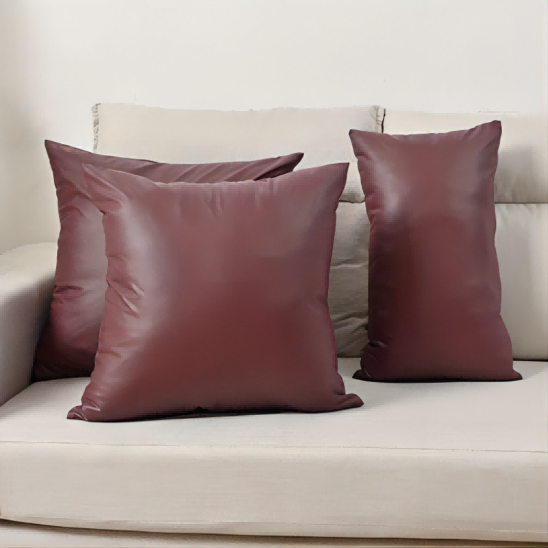 Transfronteriza Amazon Venta caliente cómodo moderno simple pu funda de almohada sofá respaldo funda de almohada sin almohada funda de almohada