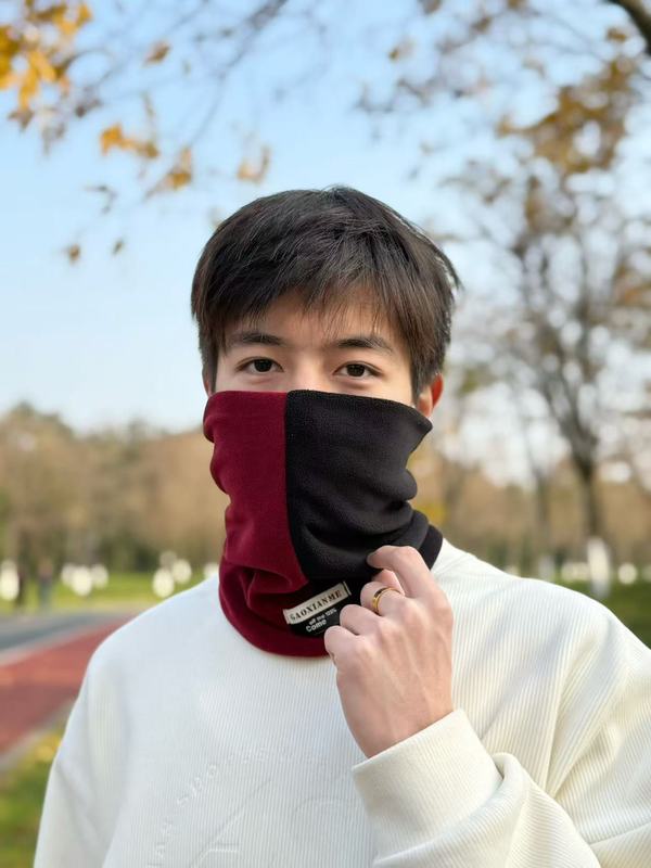 围脖冬季保暖男士骑行防寒围巾加绒加厚防风面罩女护颈椎脖套时尚|undefined