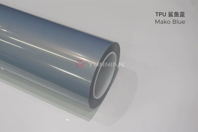 factory color car wrap, glossy color | Auto Color Change Film - tpu-shark-blue-15215m