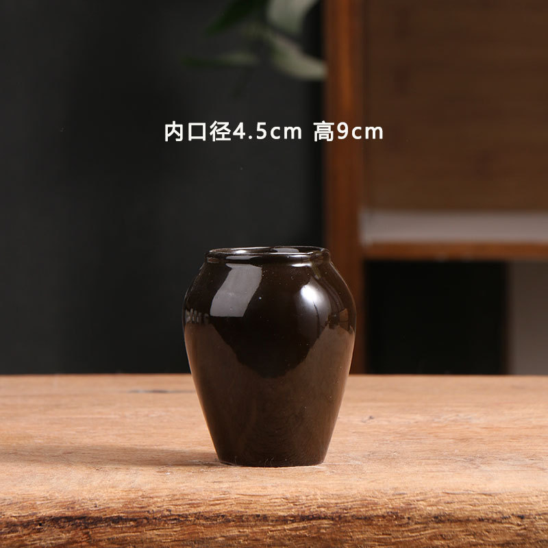 Mini Hand-Painted Blue and White Succulent Flower Pot Ceramic Simple Household Clay Stoneware Small Pottery Pot Clearance Clearance Wholesale