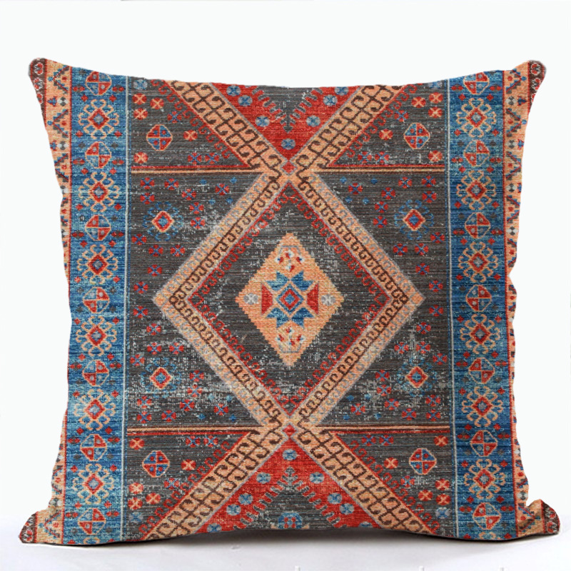 Cross-border new products, customized pillowcases, ethnic style, bohemian pillows, lumbar pillows, sofa pillows, dropshipping
