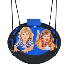 批发儿童牛津布100cm秋千室内外防水双色吊床网红鸟巢玩具荡秋千