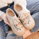 2021 new autumn artistic linen casual shoes women's DX-23 ethnic style embroidered lace-up cotton and linen cloth shoes