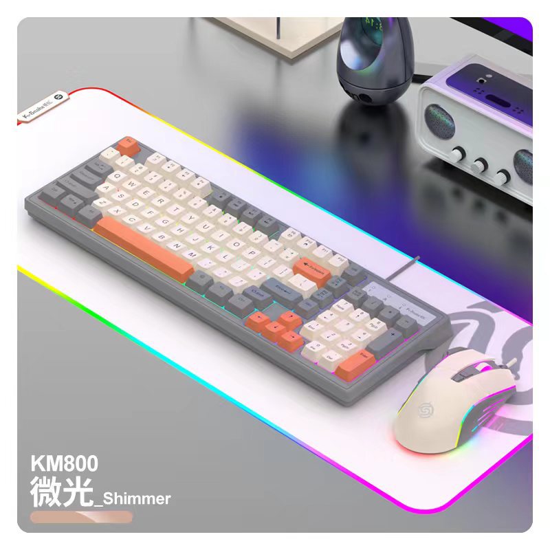 マムシkm 800有線機械手触りキーボードマウスセット98ボタン電競ゲームコンピュータノートオフィス|undefined