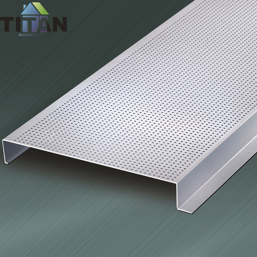 Suministro directo de hebilla de aluminio Proyecto de techo pulverización de aleación de aluminio tira larga perforada de aleación de aluminio techo a prueba de viento hebilla de aluminio