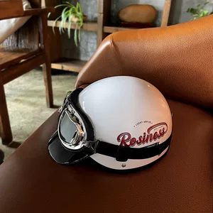 Retro Electric Motorcycle Goggles Helmet 3C Certified Sunscreen for Summer