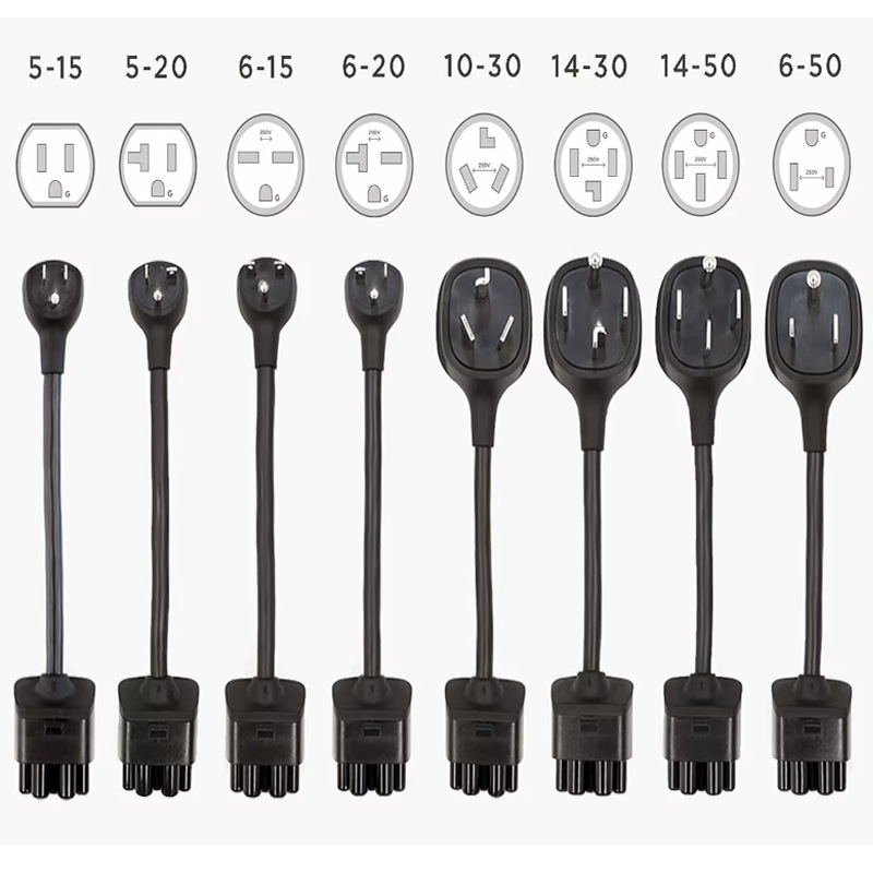 特斯拉充电枪转换插头NEMA便携式充电插座TESLA新能源适配器