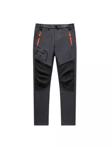 Men's Waterproof Fleece Hiking Pants, Windproof Ski Pants with Insulation, Quick-Drying Climbing Pants