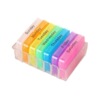 Pulling the colorful 28 grid plastic box drawer to decompose the 4 -square colorful portable storage drug box