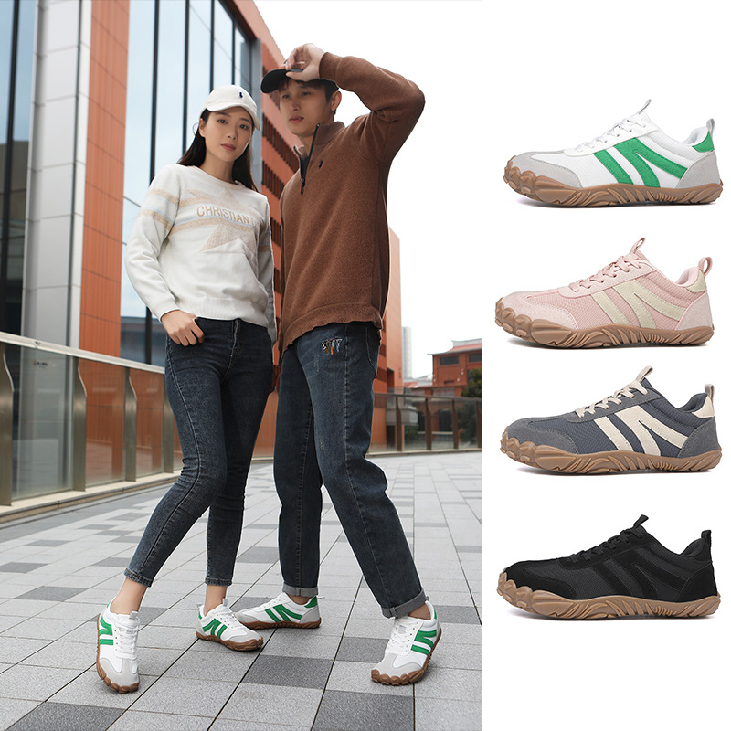 2026 New Cross-Border Men's Shoes, Spring Breathable Fly-Knit Couple Style, Simple German Training Shoes, Sports Casual Running Shoes