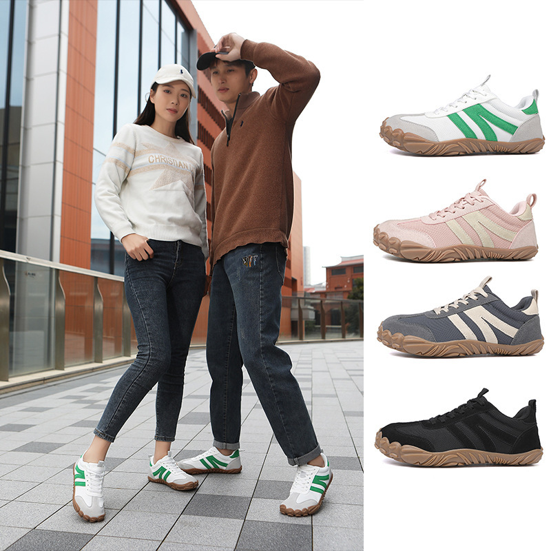 2026 New Cross-Border Men's Shoes, Spring Breathable Fly-Knit Couple Style, Simple German Training Shoes, Sports Casual Running Shoes