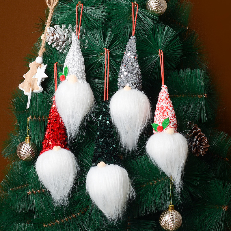 Christmas Cute Doll Cloth Party Hanging Ornaments display picture 2