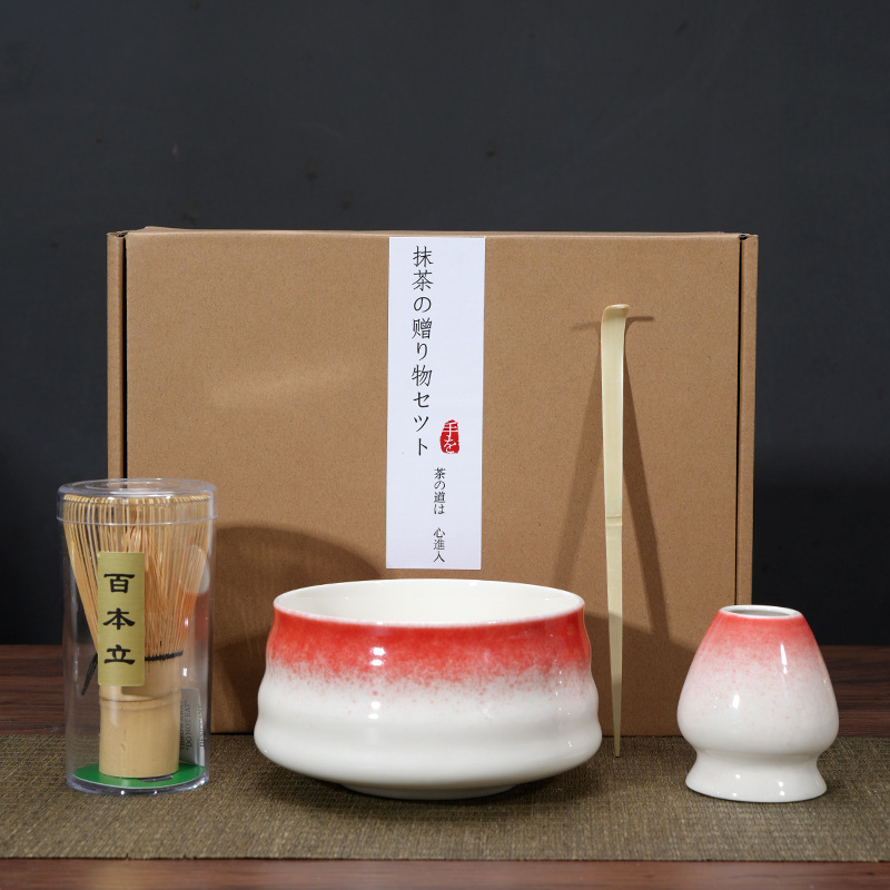 Matcha tazón té taza Matcha cepillo cien Benli taza de té Té juego de té Dinastía Song juego de té Matcha herramienta traje caja de regalo japonés