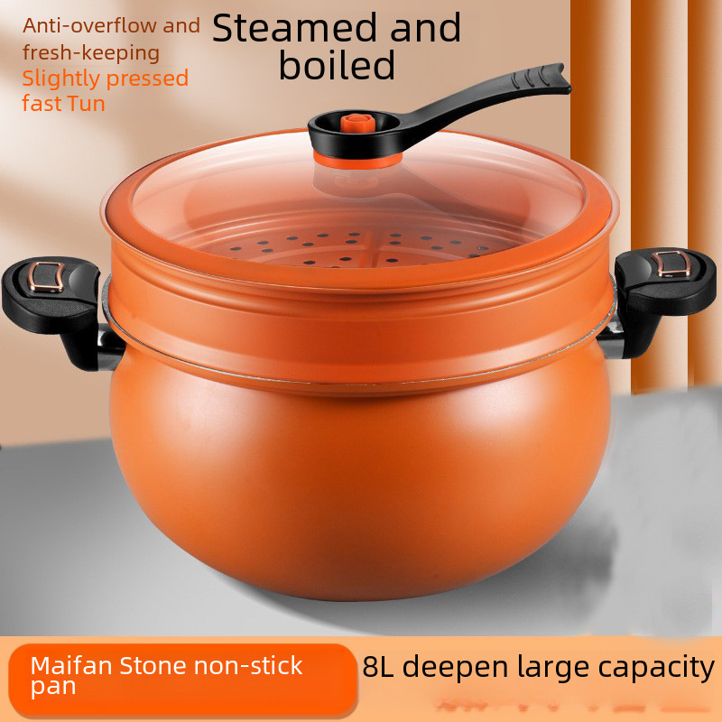 Large Capacity Multi-purpose Micro-pressure Cooker Non-stick Pressure Cooker Household Fatso Cooking Soup Pot Electric Universal Model