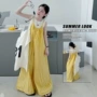 儿童夏季女童宽松背带裤