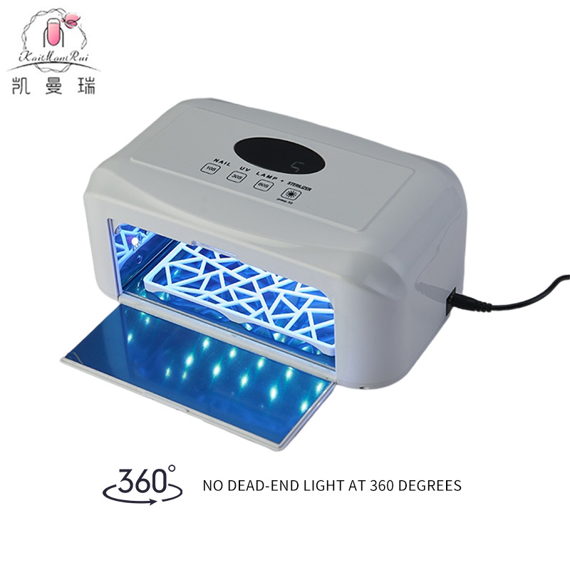 Lámpara de Uñas de 80W para Venta al por Mayor, Fuente de Luz Dual, Sensor Inteligente, Lámpara de Fototerapia, Secado Rápido de Gel, Máquina de Uñas