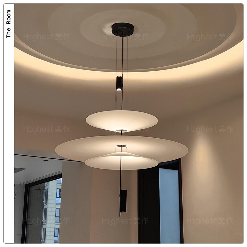 Italian Flamingo Chandelier Restaurant Lamp Designer Creative Bar Counter Ufo Chandelier Art Lighting Fixtures