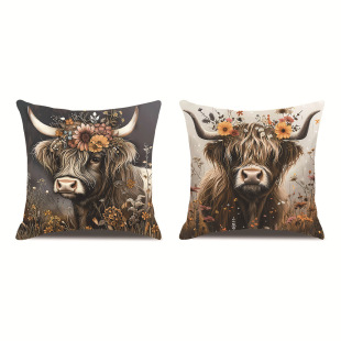 Cross-Border Animal Cow Pillowcase Pillow Cover Sofa Cover Cushion Cover Cute Home Decor