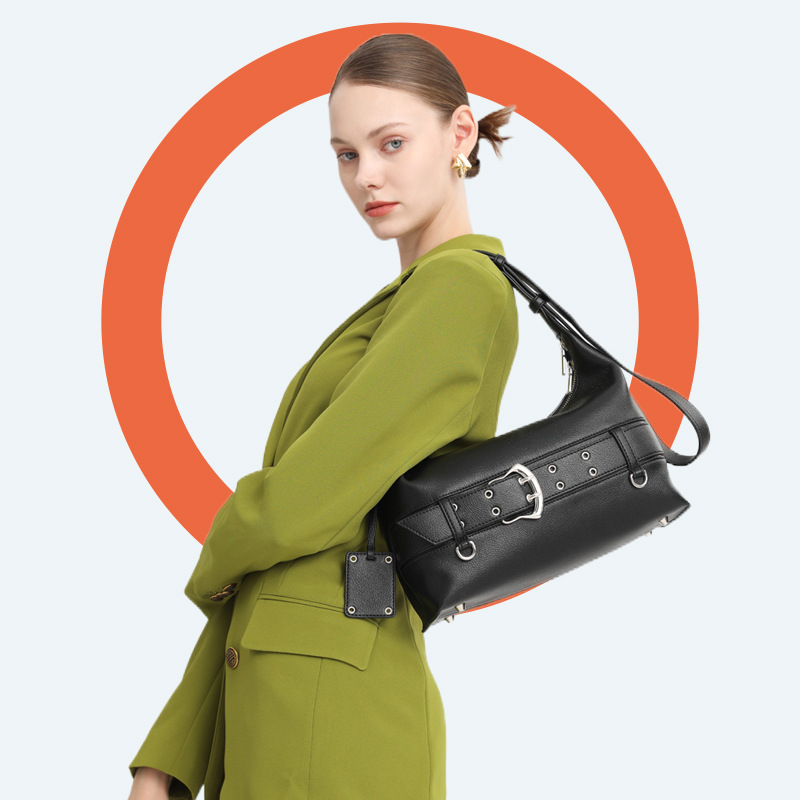 Women's Bags Fashionable and Personalized Armpit Bags, Simple Retro Niche Design, High-end European and American Style Ins High-end Sense_voghion.com