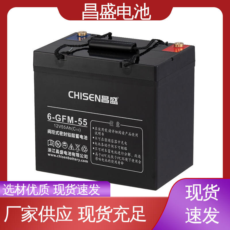 昌盛 6-GFMJ-55 eps应急电源 铅酸蓄电池 玩具电源 服务优先