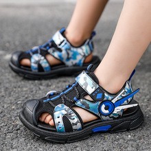 男童包头凉鞋2022年夏季新款潮中大童运动小童宝宝软底防滑儿童鞋