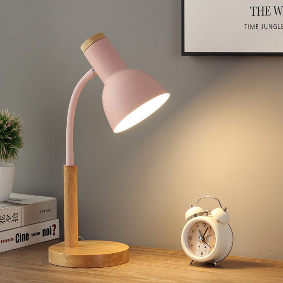 Scandinavian Simple Modern Table Lamp led Eye Protection Desk College Dormitory Reading Bedside ins Style Small Table Lamp Cross-border