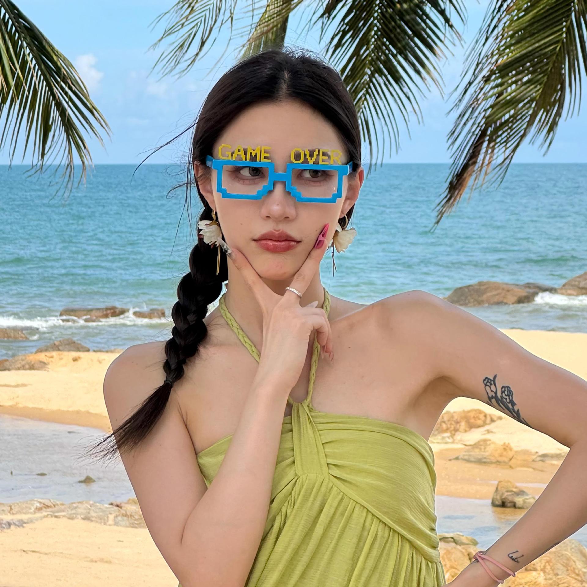 Gafas de Fiesta con Temática Hawaiana, ABS, Divertido, Decorativo, para Fiestas en la Playa y Festivales de Música