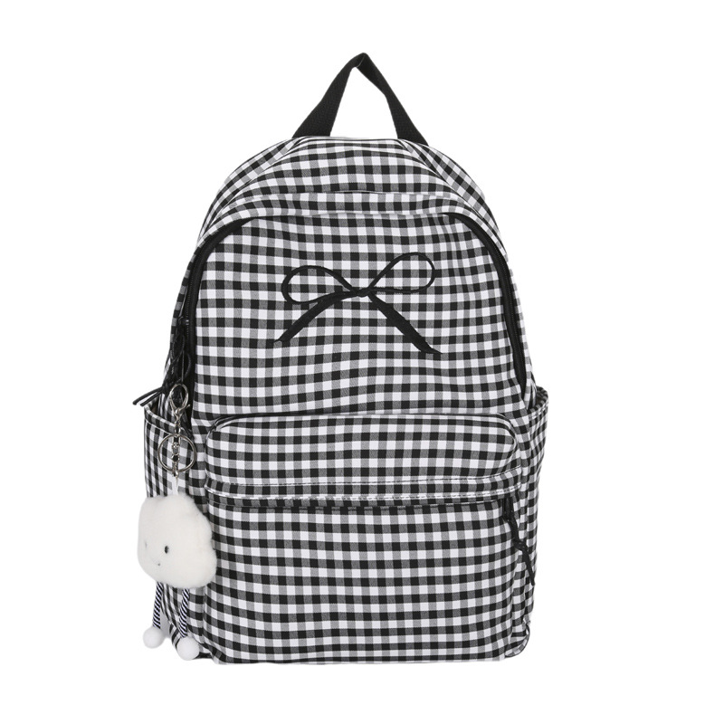 Mochila escolar de gran capacidad para estudiantes de secundaria, mochila de nailon ligera para mujer 2024 nueva moda pequeña mochila de viaje fresca