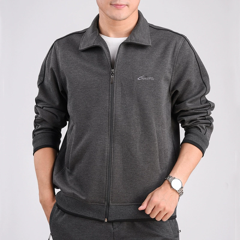 Папа Толстовка Весна и Осень Спортивная одежда для мужчин среднего возраста Топ Осенняя одежда для пожилых мужчин Дедушка Спортивная куртка