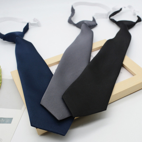 JK tie female Korean version Japanese college style black dark gray navy blue school uniform uniform knot-free short style student trend