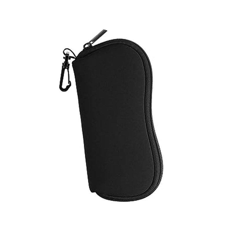 In-Stock Rubber Eyeglass Case, Eyeglass Pouch with Zipper, Multiple Colors Available, Hook, Coin Pouch, Storage