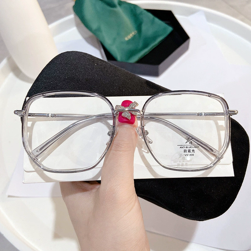 Danyang matching mirror m2037 квадратная металлическая оправа TR гибридная плоское стекло лёгкая зеркальная антибликовая — защита от синего света, женская оправа для близорукости
