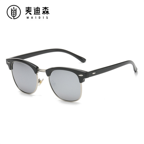 Jet 8830 men's and women's sunglasses, sunglasses, rivets, foreign trade best-selling glasses, retro polarized sunglasses