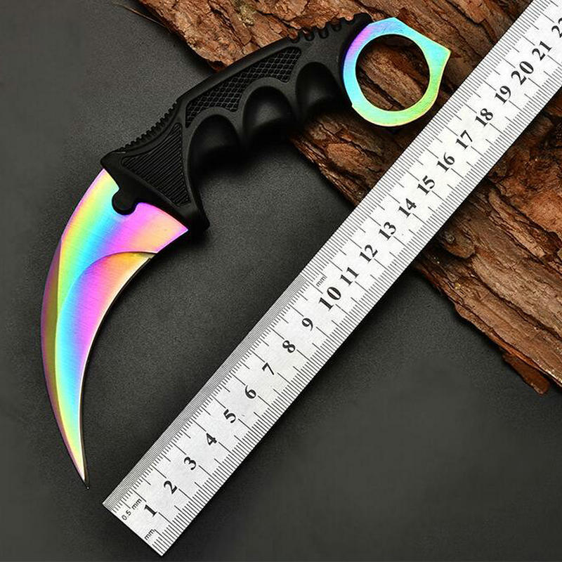 户外爪子刀探险户外刀多功能游戏csgo爪刀高硬度小爪刀露营刀批发