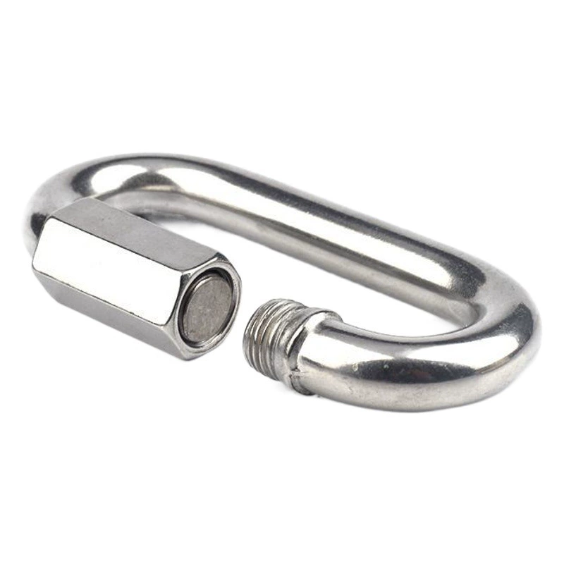 Qitong 304 Нержавеющая сталь быстро соединительное кольцо Беговая Пряжка цепная Пряжка Замок Meilong M3.5-M12
