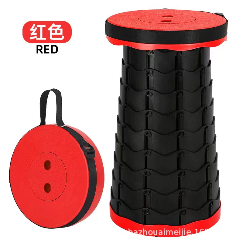 Taburete plegable portátil de viaje al aire libre para acampar Silla de pesca portátil pequeño Maza taburete de pesca de picnic plegable taburete telescópico