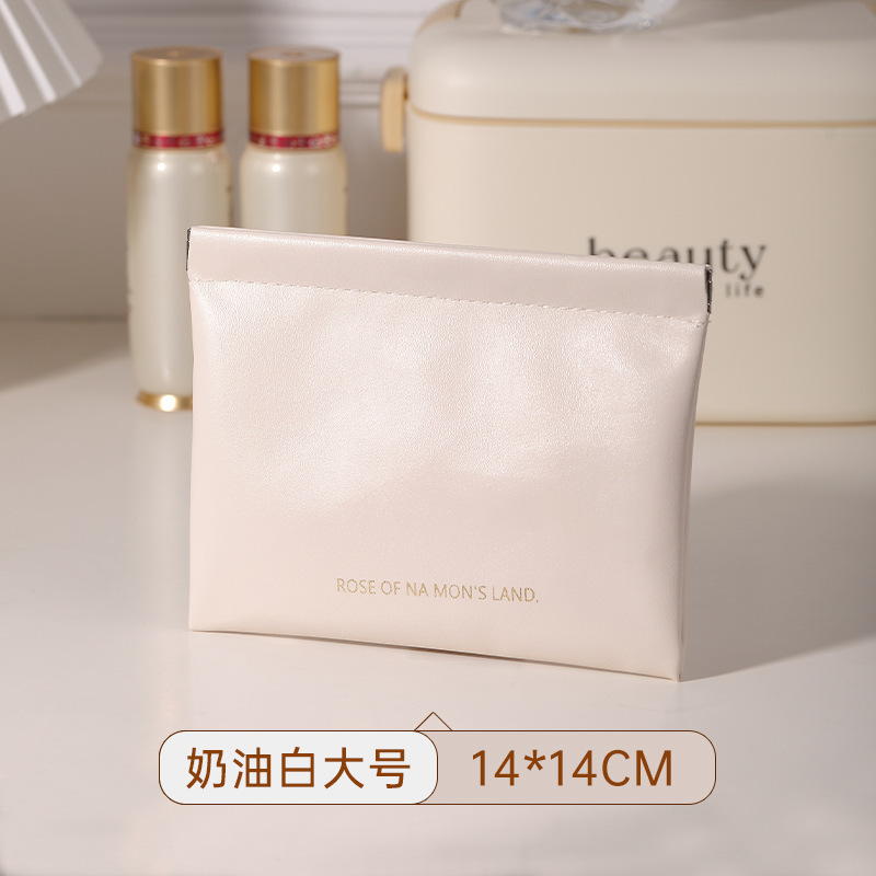 防水化粧バッグ携帯ミニ洗面バッグ自動弾片口紅イヤホンバッグお金収納バッグ小銭大容量|undefined