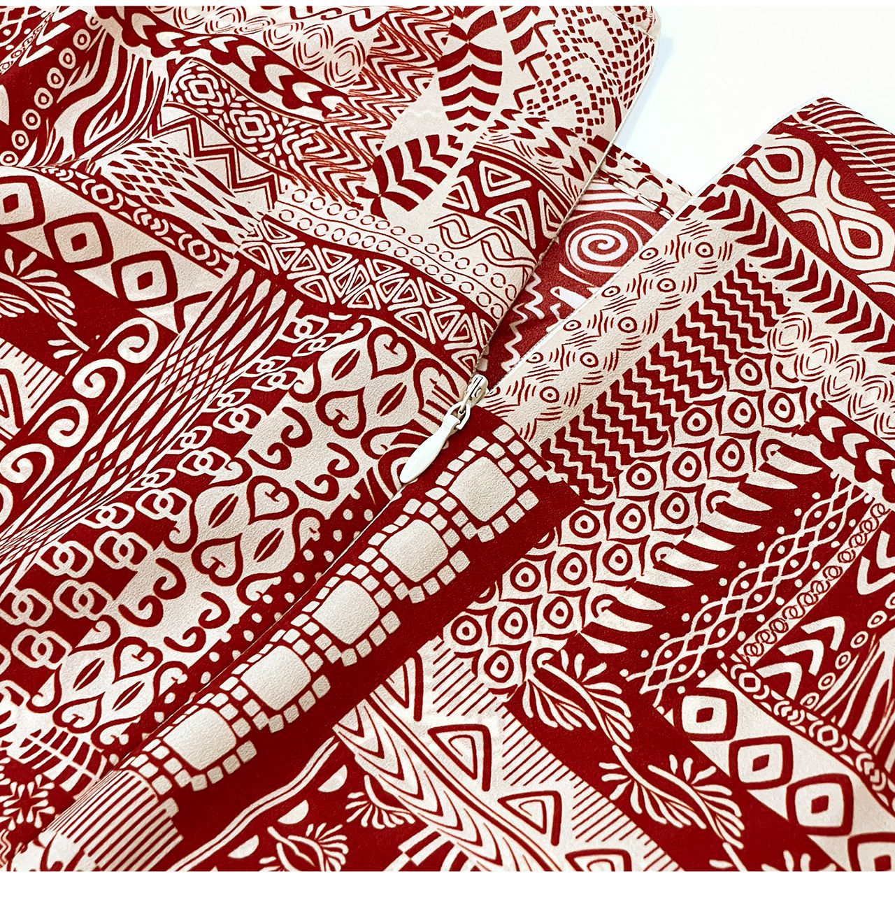 Đầm maxi nữ họa tiết bohemian tay ngắn thắt eo chất liệu voan — màu hồng chi tiết 29