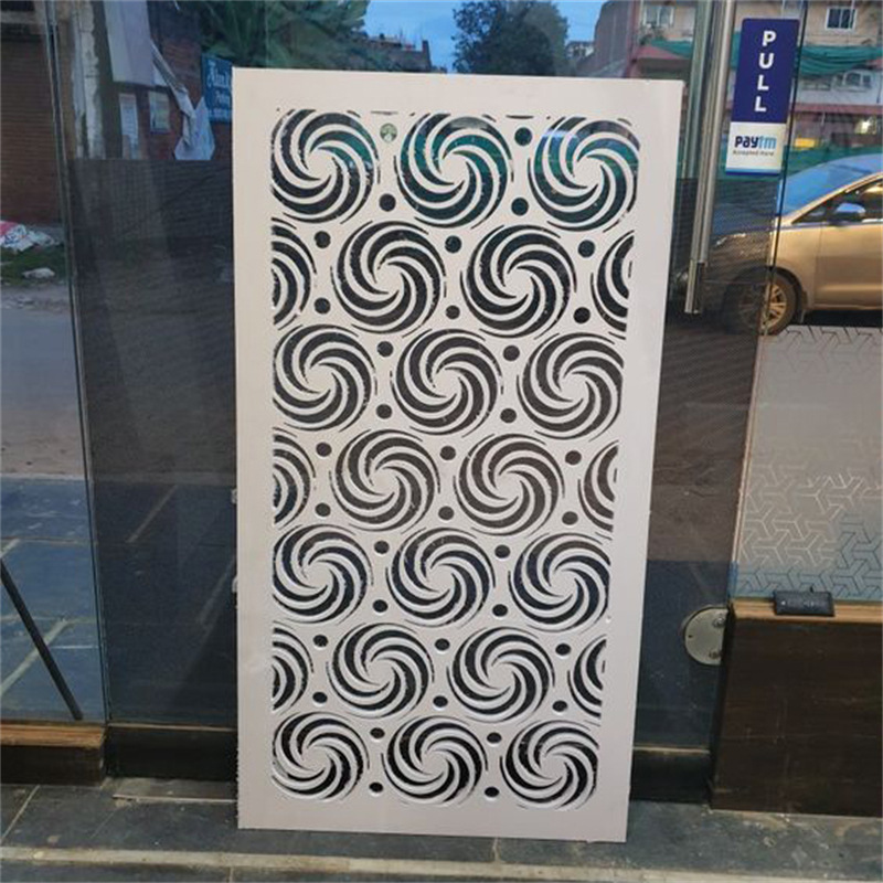 Cutting Metal Wrought Iron Screen Indoor and Outdoor Decoration Privacy Fence Screen Garden Courtyard Screen Partition