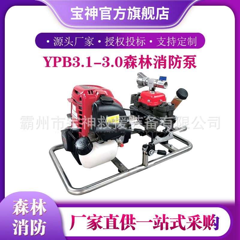 背负式四冲程风冷水泵YPB3.1-3.0森林消防泵便携背负泵