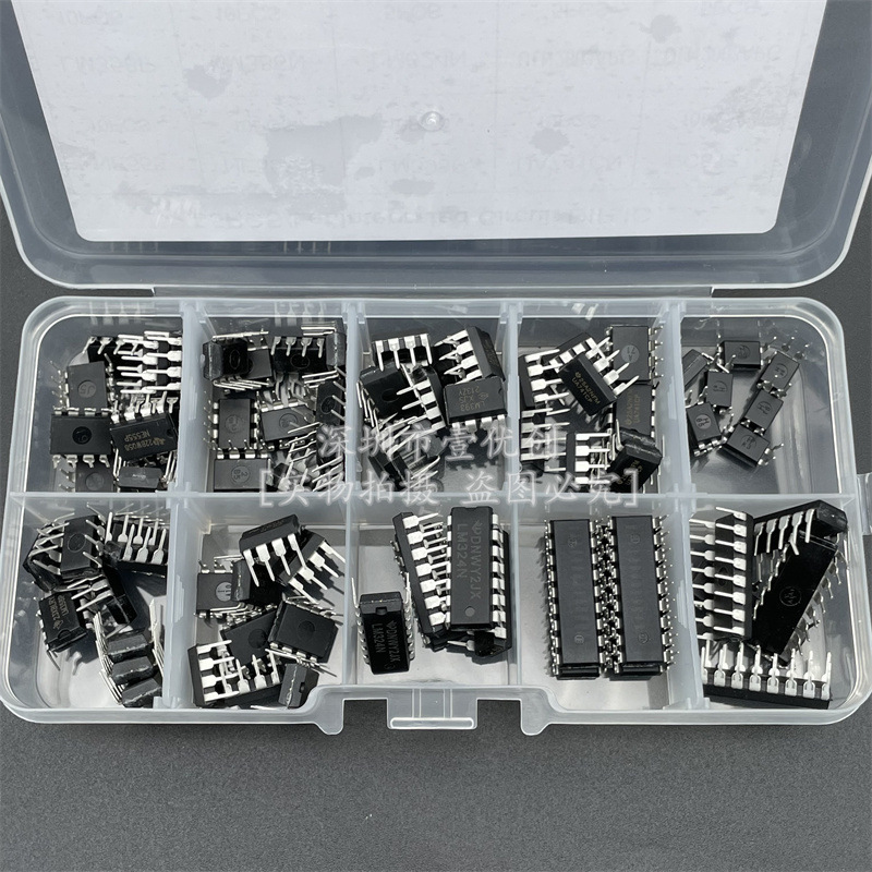 10 specifications 85PCS integrated circuit LM324 chip IC kit DIP direct plug NE555 single precision timer