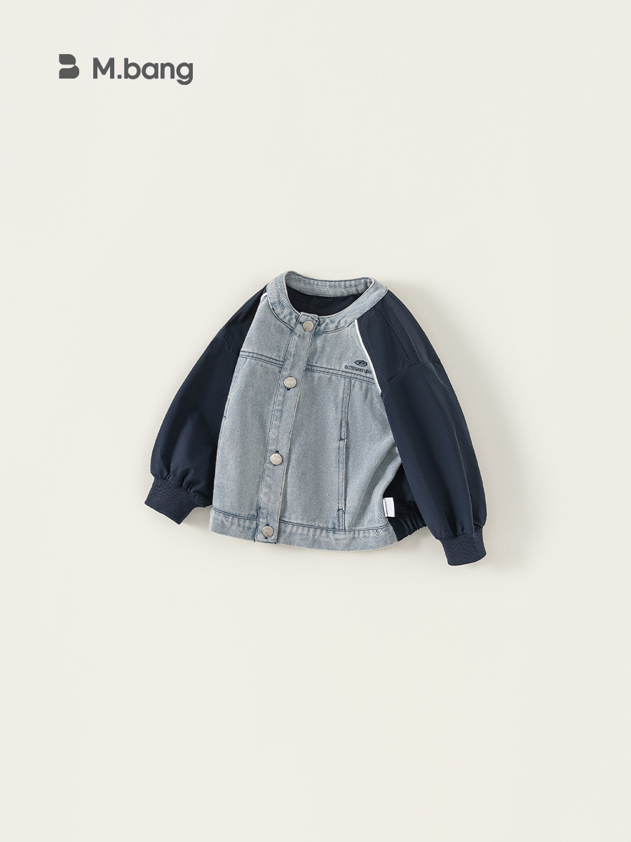 Ropa infantil Youbao, chaqueta de primavera y otoño para niños, chaqueta vaquera elegante para niños pequeños y niños.