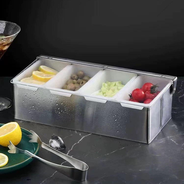 Hotel seasoning box stainless steel seasoning box set Kitchen supplies restaurant flavor cup restaurant western -style storage box