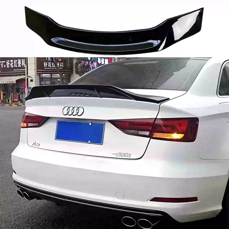 13-20 Model Audi A3 Dedicated R-Style Rear Spoiler, No-Drill Installation Sports Appearance Modification Part