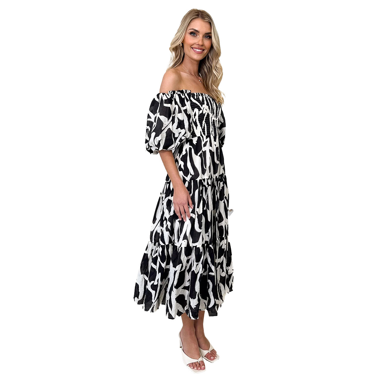 238g Weight Midi Dress Dress Length Type Sleeveless Sleeve Length Regular Dress Dresses Type Spandex, Polyester Fabric Type Mid Waist Waist Line Daily, Street Occasion Boat Neck Neckline Regular Fit Fit Type Flower Pattern Spring, Autumn Season Women's Gender Elegant, Vacation Style Wholesale Women's Elegant Vacation Flower Daily Street Boat Neck Sleeveless Regular Dress 39