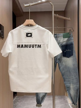 跨境专供夏季新款短袖恤男流行字母青年圆领潮牌半袖刺绣百搭休闲