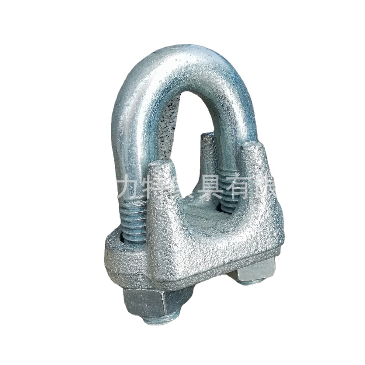 厂家现货供应加重型A型钢丝卡头钢丝绳锁扣夹子U型扣美式卡头