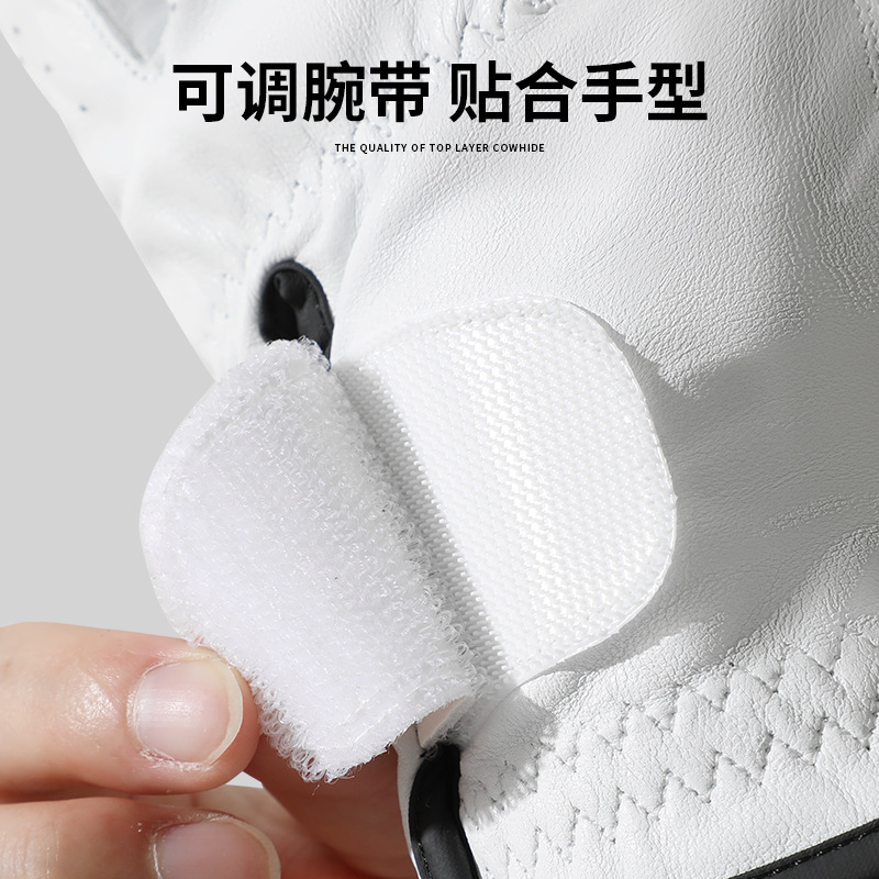 高尔夫手套男士小羊皮左手单只耐磨透气透气防滑高尔夫真皮手套女|undefined