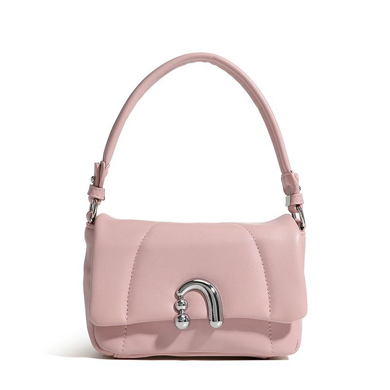 Underarm One-Shoulder Bag, Diamond Pattern Handheld Purse, Compact 18×8×12 cm
